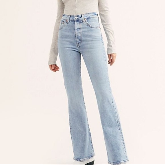 Levi's Denim - RARE Levi’s Premium Ribcage Flare Tango Light